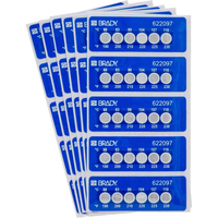 Brady TIL-6-88C/190F self-adhesive label Rectangle Permanent Blue, White 30 pc(s)
