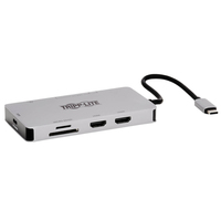 Tripp Lite U442-DOCK8G-GG stacja dokująca Przewodowa USB 3.2 Gen 1 (3.1 Gen 1) Type-C Czarny, Szary