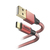 Hama Reflective USB kábel 1,5 M USB 2.0 USB A USB C Vörös