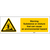 Brady W/W072/EN561/PP-450X150-1 safety sign Tag safety sign 1 pc(s)