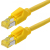 Tecline S/FTP Cat6A, 1m Netzwerkkabel Gelb S/FTP (S-STP)