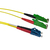 ACT RL3201 Glasvezel kabel 1 m 2x E-2000 (LSH) LC OS2 Geel