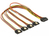 DeLOCK 60158 SATA-Kabel 0,5 m SATA 15-Pin 4 x SATA 15-Pin Mehrfarbig