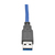 Tripp Lite U324-003-KJ USB-kabel USB 3.2 Gen 1 (3.1 Gen 1) 0,91 m USB A Zwart, Blauw