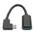 Tripp Lite U428-06N-F-CRA Adaptador USB-C a USB-A (M/H), en ángulo recto C, USB 3.1 Gen 1 (5 Gbps), Compatible con Thunderbolt 3, 15.24 cm [6 Pulgadas]