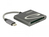 DeLOCK 91744 geheugenkaartlezer USB 3.2 Gen 1 (3.1 Gen 1) Type-C Antraciet