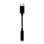 AISENS Conversor USB-C a audio estilo Apple, USB-C/M-Jack 3.5/H, Negro, 15 cm