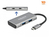 DeLOCK 63260 Schnittstellen-Hub USB 3.2 Gen 2 (3.1 Gen 2) Type-C 10000 Mbit/s Grau