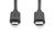 Digitus DB-300137-018-S USB kábel 1,8 M USB 3.2 Gen 1 (3.1 Gen 1) USB C Micro-USB B Fekete