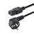 StarTech.com 3m (10ft) Computer Power Cord, 18AWG, EU Schuko to C13 Power Cord, 250V 10A, Black Replacement AC Cord, TV/Monitor Power Cable, Schuko CEE 7/7 to IEC 60320 C13 Powe...