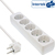 InLine Socket strip, 5-way earth contact CEE 7/3, white, 1.5m