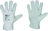 Nappaleder-Handschuh Sialkot Gr. 8 weiß, Schafs-/Ziegennappaleder, naturfarben, Handrücken 100% BW, Gummizug, EN 388 (11