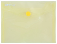 Teczka kopertowa DONAU zatrzask, PP, A6, 180mikr., żółta