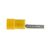 RS PRO Kabelschuh Flachstift Stecker, Isoliert, Gelb, L. 14mm, D. 1mm, Nicht ummantelt