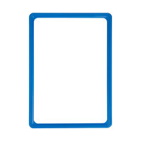 Preisauszeichnungstafel / Plakatwechselrahmen / Plakatrahmen aus Kunststoff | blau ähnl. RAL 5015 DIN A1 schmalseitig
