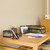 Relaxdays Schreibtisch Organizer Set, 7-teilig, Metall, Schreibtisch-Set, Briefablage, Zettelbox, Stifteköcher, schwarz