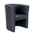 First Black Vinyl Tub Chair KF74899