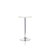 Jemini Tall Bistro Trumpet Table 600mm White/Chrome KF840209