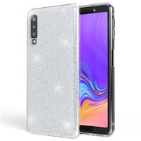 NALIA Glitter Case compatible with Samsung Galaxy A7 2018, Ultra-Thin Mobile Sparkle Silicone Back-Cover, Protective Slim Shiny Protector Skin Shockproof Crystal Gel Bling Phone...