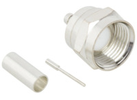 F Stecker 50 Ω, RG-174, RG-188, RG-316, LMR-100A, Belden 7805A, RG-174LL, Lötans