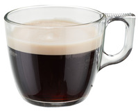 Kaffee-Obertasse Galicia; 220ml, 10.7x7.1 cm (ØxH); transparent; 6 Stk/Pck