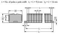 WAGO 264-108 Sorkapocs 6 mm Rugó Kiosztás: L Szürke 50 db