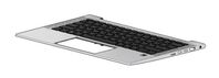 TOP COVER W/KB BL HE M08699-BB1, Keyboard, Hebrew, Keyboard backlit, HP, EliteBook 830 G7 Einbau Tastatur