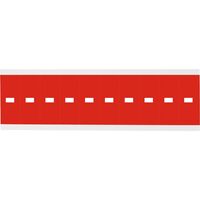 Identical numbers and letters on one card for indoor use 22.00 mm x 57.00 mm CNL2R DSH, Red, White, Rectangle, Removable, White on red,Self Adhesive Labels