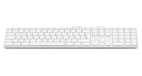 USB Keyboard 110 keys wired USB keyboard with 2x USB and aluminum upper cover - French AZERTY Tastaturen