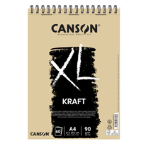 Album XL Kraft Canson - A4 - 90 g - 60 Fogli - 400039141 (Bianco Conf. 5)