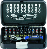 Projahn 4095 1/4" Bitbox met gemarkeerde bits 33 stuks