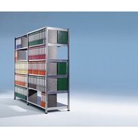 Boltless shelving units for files and archives, zinc plated