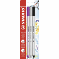 Premium-Filzstift mit Pinselspitze Pen 68 brush Blister mit 3 Stiften