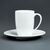Royal Porcelain Classic Espresso Cup Saucer in White Made of Porcelain 120mm