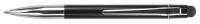 Normalansicht - Ecobra Serie Cityline TARENT Touch-Pen 2 in 1, Kugelschreiber und Touch-Pen in einem, schwarz, Länge 12,5 cm, im Kunststoff Geschenketui S (Schiebeetui)