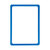 Preisauszeichnungstafel / Plakatwechselrahmen / Plakatrahmen aus Kunststoff | blau ähnl. RAL 5015 DIN A3 längsseitig