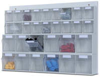 MultiStore wall set, 30 transparent bins