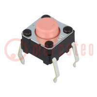 Microswitch TACT; SPST-NO; Pos: 2; 0.05A/24VDC; THT; none; 2.55N
