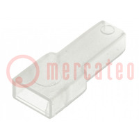 Omhulsel connector; vrouwelijk; voor connectoren 6,3mm; banen: 1