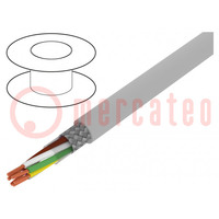 Wire; Li2YCY-TP; 3x2x0.25mm2; shielded,tinned copper braid; PVC