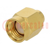 Plug; SMA; male; straight; 50Ω; soldering; for cable; PTFE