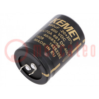 Capacitor: electrolytic; SNAP-IN; 680uF; 400VDC; Ø35x50mm; ±20%