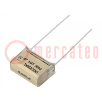 Capacitor: paper; 22nF; 500VAC; 15.2mm; ±10%; THT; PME261; 1000VDC