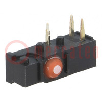 Microswitch SNAP ACTION; without lever; SPDT; Pos: 2