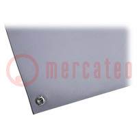 Bench mat; ESD; L: 1.2m; W: 0.6m; Thk: 2.4mm; PVC,vinyl; grey; <40MΩ