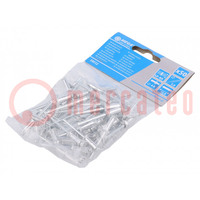 Rivet; aluminium; Rivet diam: 4.8mm; L.rivet: 12mm; 50pcs.