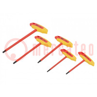 Kit: screwdrivers; insulated; 1kVAC; hex key; for electricians
