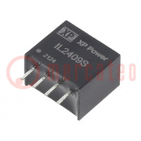 Converter: DC/DC; 2W; Uin: 24V; Uout: 9VDC; Iout: 222mA; SIP; THT; IL