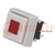 Switch: keypad; Pos: 2; DPDT; 0.1A/30VDC; white; LED; red; THT; 1.5N