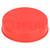 Plugs; Body: red; Out.diam: 103.3mm; H: 23mm; Mat: LDPE; push-in